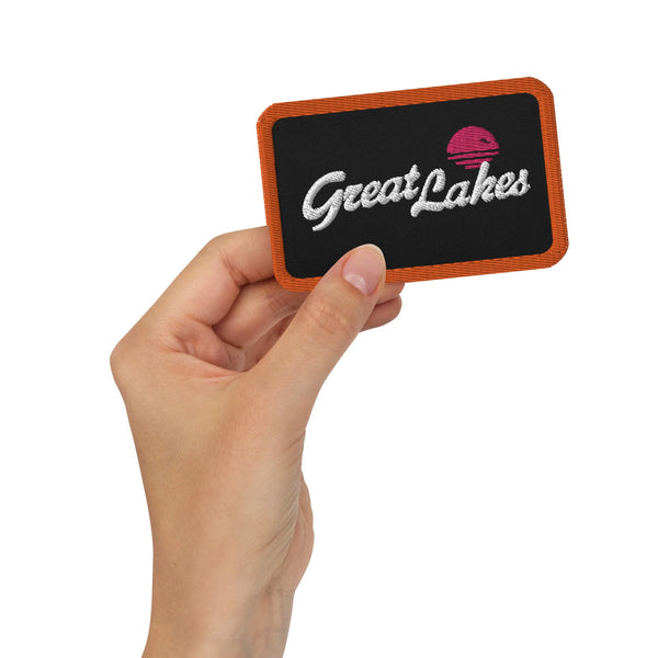 Great Lakes Sunset Embroidered Patch