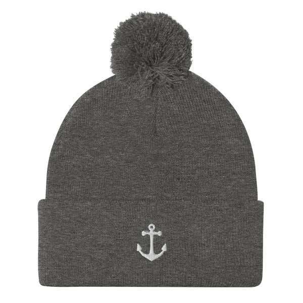 Freshwater Anchor Toque/Pom-Pom Beanie