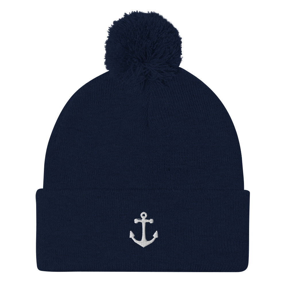 Freshwater Anchor Toque/Pom-Pom Beanie