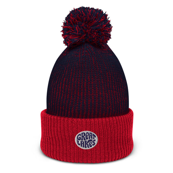 Retro Great Lakes Toque/Pom-Pom Beanie