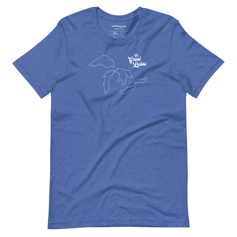 Great Lakes Map Short-Sleeve